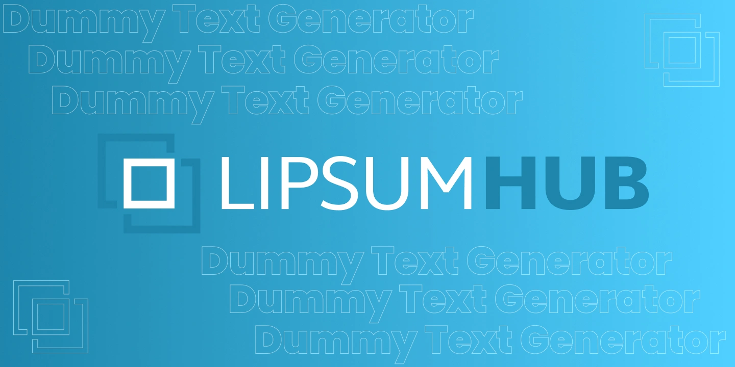 Lipsum Hub - Dummy Text Generator